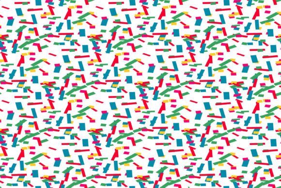 Abstract Colored Falling Confetti Isolated
