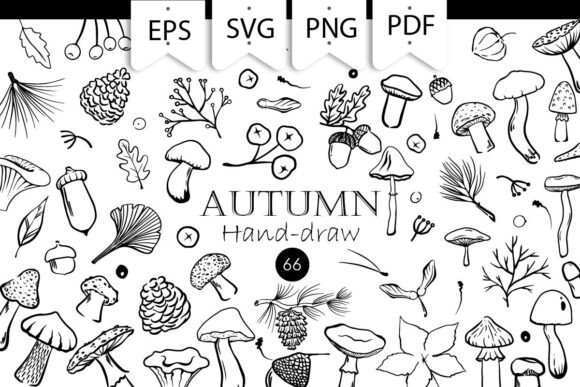Autumn Doodle Clipart SVG: Elevate Your Design