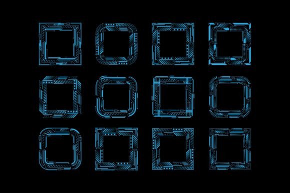 Blue Sci Fi Hud Web Futuristic Elements: A Strategic Asset for Modern Design