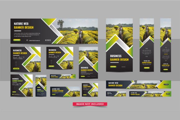Elevating Digital Presence with the Lawn Care or Agro Farm Web Banner Design Template Bundle