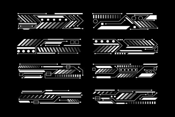 Elevating Visuals: The Power of HUD Futuristic Header Footer Elements and Frames