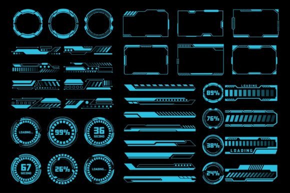 High Tech HUD Vector Elements Bundle: The Ultimate Toolkit for Futuristic Design