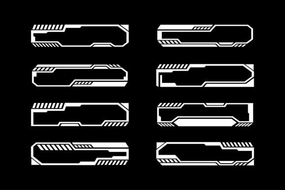 Hud Frame Elements Futuristic Design