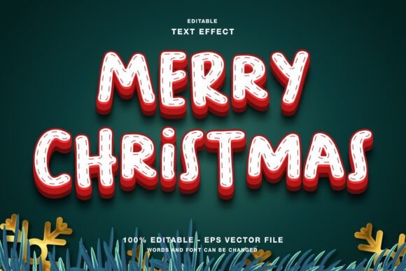 Merry Christmas Cartoon 3D Text Effect: A Guide for Designers
