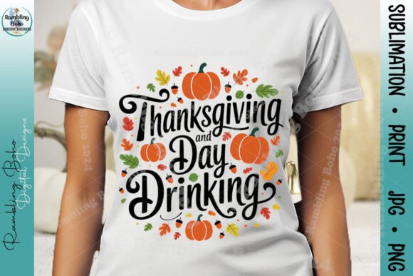 Thanksgiving and Day Drinking Fun Decor: Elevating Holiday Creativity with High-Quality Digital Assets